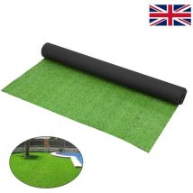 Trintion Artificial Grass High-Density Fake Turf Realistic Looking Artificial Turf Roll for Patio Garden Lawn Dog Pets Outdoor Fake Grass Mat 4 x 1M