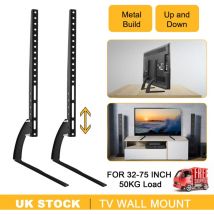 Trintion Height-Adjustable Universal TV Stand - Metal TV Leg for 37''-75'' TVs, 50kg Load Capacity, Ideal for Home Use