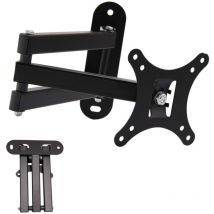 Trintion TV Wall Bracket Tilt Swivel Flat LED LCD TV Wall Mount Bracket for 14-26 Inch TVs Full Motion Monitor Wall Bracket