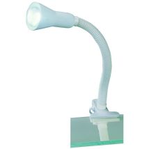 Lampe À Pince Trio Flexo 5028010-01 Blanche, Pour Ampoule E14 Max. 18 W