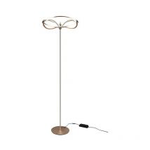 Defibrico - Trio Charivari Modern led Integrated Floor Lamp Brass Matt 3000K with Footswitch