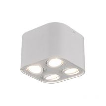 Trio - Cookie Modern 4 Light Surface Mounted Downlight White Matt