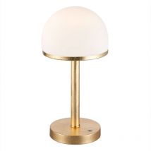 Defibrico - Lampe de chevet led lampe de table à intensité variable lampe de chambre dorée lampe de lecture variateur tactile salon, 4,5W 450lm blanc