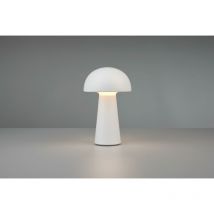 Defibrico - Lampadaire et lampe de jardin, Lampe outdoor Lennon à batterie Blanc en Plastique, trio
