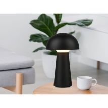 Kleine Akku Tischleuchte lennon per usb aufladbar Schwarz, Höhe 21cm