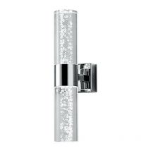 Bolsa Lampada da parete moderna per bagno a 2 luci Cromo 3000K IP44 - Trio