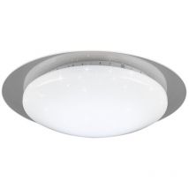 Bilbo plafoniera led diffusore bianco effetto stelle con bordo trasparente con rgb retro illuminato e telecomando multifunzione