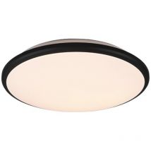 Lampada Rotonda Soffitto Parete Moderna Led Dimmer Limbus Nero Trio Lighting