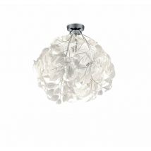 Plafonnier Décoratif Lavable Feuilles Blanches Leavy Trio Lighting