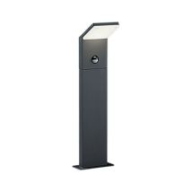 Trio - Pearl Modern Outdoor Pedestal Light Anthracite 3000K IP54 with pir
