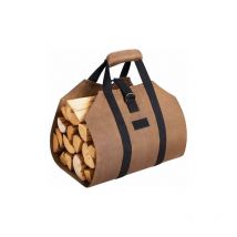 Snow Log Basket and Log Bag Firewood Log Carrier Canvas Fireplace Wood Carry Bag Extra Large Firewood Holder Indoor Firewood Baskets for Camping