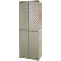 Trioplast - armadio da esterno tortora cm 65X45X180H portascope