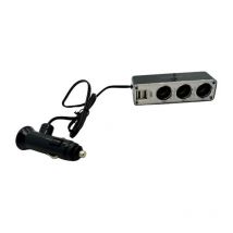 Htc Equipement - Triple prise allume-cigare 12/24V Avec deux usb 3.1A Total