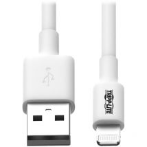 Eaton - Tripp Lite M100-006-WH Cable de Sync & Charge usb a to Lightning, MFi Certified - White, m/m, usb 2.0, 1.83 m [6 ft].