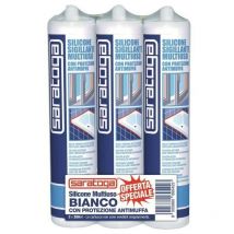 Silicone sigillante bianco Tris Pack