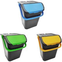 Tris pattumiera ecologic da 35 litri componibile con manici okx