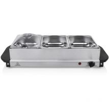 Tristar - Buffet multifonction BP-6283 Noir/Acier inoxydable