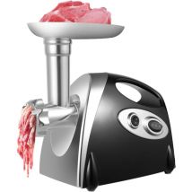 Tritacarne elettrico Multi tritacarne in metallo, 3 dischi forati, motore ad alte prestazioni da 2800 w, 1,5 kg di carne/minuto, nero