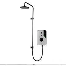 Triton - ENlight 9.5kw Grey Thermostatic Electric Shower Black uniq Rainshower