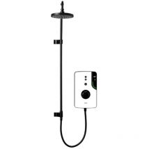 Triton - ENlight 9.5kw White Thermostatic Electric Shower Black uniq Rainshower