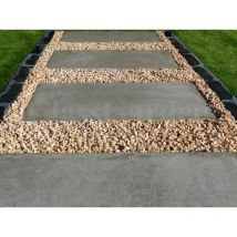 Trittplatte Farbe Beton Grau - Packung mit 20 Fliesen