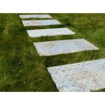 CLASSGARDEN Trittplatte Vintage-Farbe – 10 Fliesen – Feinsteinzeug – 2 cm dick – 100 cm lang – 50 cm breit – Rutschfest
