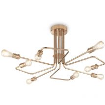 Triumph - 8 Light Multi Arm Deckenleuchte Antik Messing - Ideal Lux