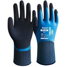 Wasserdichter Arbeitshandschuh Wonder Grip aqua WG-318 Latex Nylon 11/XXL