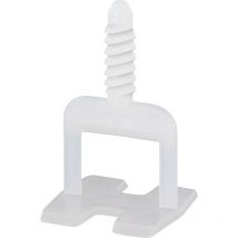 Distanz. filettati base per sistema livellamento piastrelle,bianco, 2 mm - Triuso