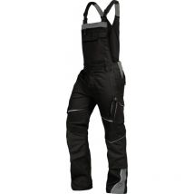 Leibwächter - Latzhose Flex-Line FLEXL25 Gr. 30 schwarz/grau