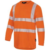 Triuso Vizwell Warnshirt Langarm Vwts 21 Uv50+ Gr. 5xl Orange