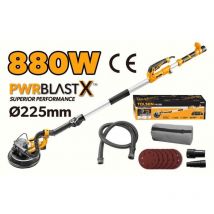 Trockenbauschleifer 880 W, Elektrischer, Ausziehbarer, Klappbarer Trockenbordschleifer, Leerlaufgeschwindigkeit: 1000-2100/min, Teleskopschaft: 1,5 M 