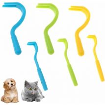 Trois Paires Pince a Tique pour Chien Chat Cheval Crochets à Tique Humain Enfant Anti Tire Crochet Tiques, Cheval Humain Enfant Pince à Tique Enlève,