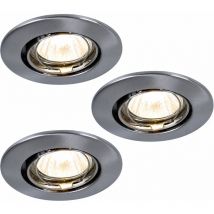 Lot de 3 spots encastrables, ronds, luminaires, spots, lampes, luminaires, luminaires Paulmann 993.57