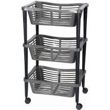 Storage Solutions - trolley Trolley Trolley universel pour salle de bain, bibliothèque, armoire - 3 niveaux