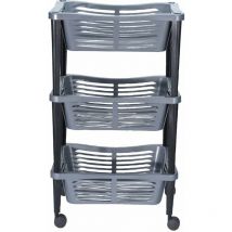 Storage Solutions - trolley Trolley Trolley universel pour salle de bain, bibliothèque, armoire - 3 niveaux