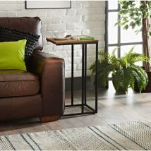 Dylex - Tromso c Shaped Pattern Sofa Side End Table Coffee Laptop Table For Living Room
