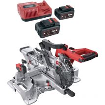 Flex Tools - Troncatrice a batteria Flex sms 190 18.0-EC con funzione di trazione senza batteria e caricabatterie