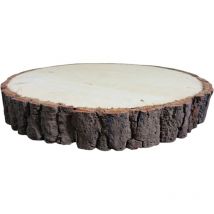 Tronco rotondo base h5 x D32 in legno decorativa vassoio lavori decoupage casa lavoro tavoletta naturale