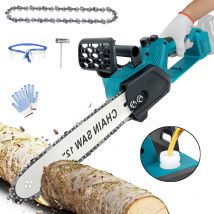 Pedony - Tronçonneuse à batterie, Tronçonneuse sans fil 12 pouces sans balais Scie électrique sans fil Tronçonneuse huilée avec chaînes (sans