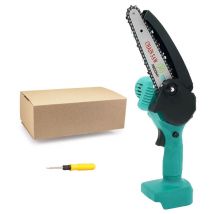 Mawiron - Tronçonneuse à batterie,Tronçonneuse sans fil de 4 pouces, mini-tronçonneuse portable électrique pour branches d'arbres, cour, ménage et