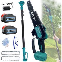 Tronçonneuse électrique à fil,Tronçonneuse télescopique sans fil à longue portée sécateur d'arbre coupe-branche tronçonneuse scie à poteau