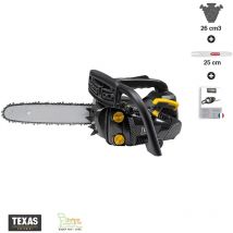 Texas - Tronçonneuse élagueuse thermique 26cc guide 25cm XCS2600