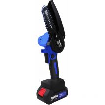 Dayplus - Tronçonneuse sans balai avec batterie tronçonneuse 4 pouces tronçonneuse manuelle avec 1 batterie tronçonneuse sans fil