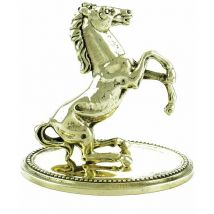 Trophée cheval cabré avec base en laiton mesurant 18x12x16 cm