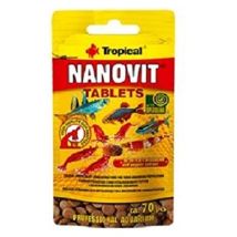 Tropical Nanovit Tablets Nourriture Pour Aquariophilie 70 Pièces Lot De 4