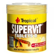 Supervit Tablets B 50ml/200pz – Cibo per pesci d'acquario – Mangime completo in compresse – Tropical