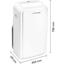 Trotec - Climatiseur mobile monobloc a+ pac 3000 x - 40 m2, déshumidification, filtre à air, affichage température