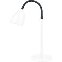 Belid - Trotsig Lámpara de trabajo de escritorio plana blanca, cable de encendido 1x GU10