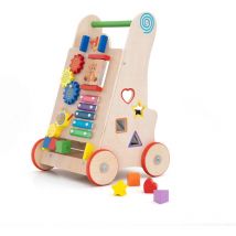 Trotteur pour Bébés Multi-Activités Montessori Robincool Salamina 33x31,5x52 cm Bois Éco Développement Psychomoteur